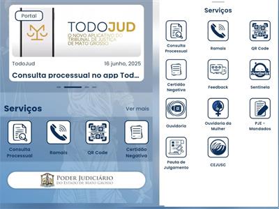 Notícia destaque: Consulta processual no app TodoJud ganha Resumo Inteligente com linguagem simples e acessível