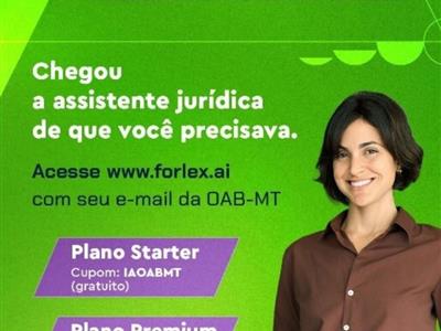 Notícia destaque: OAB-MT disponibiliza Inteligência Artificial gratuita treinada para atender demandas jurídicas